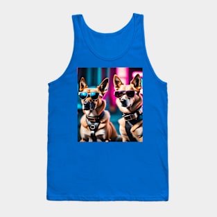 TWO COOL SPACE DOGS DESIGN Tank Top